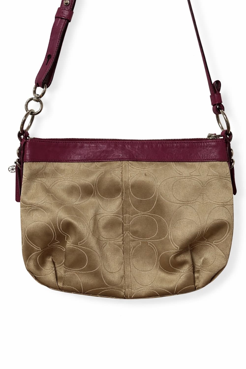 🩷코치 라즈베리핑크 시그니처 자카드 Y2K 숄더백 상품이미지5