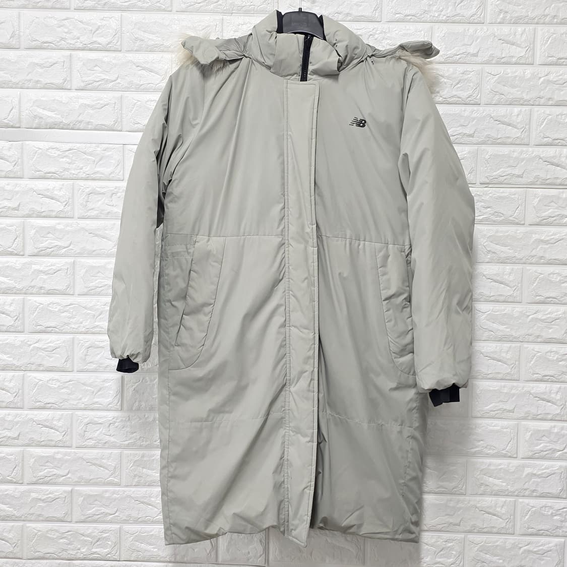 택포) 뉴발란스 리시버블 양면 구스다운 롱패딩 M 상품이미지1