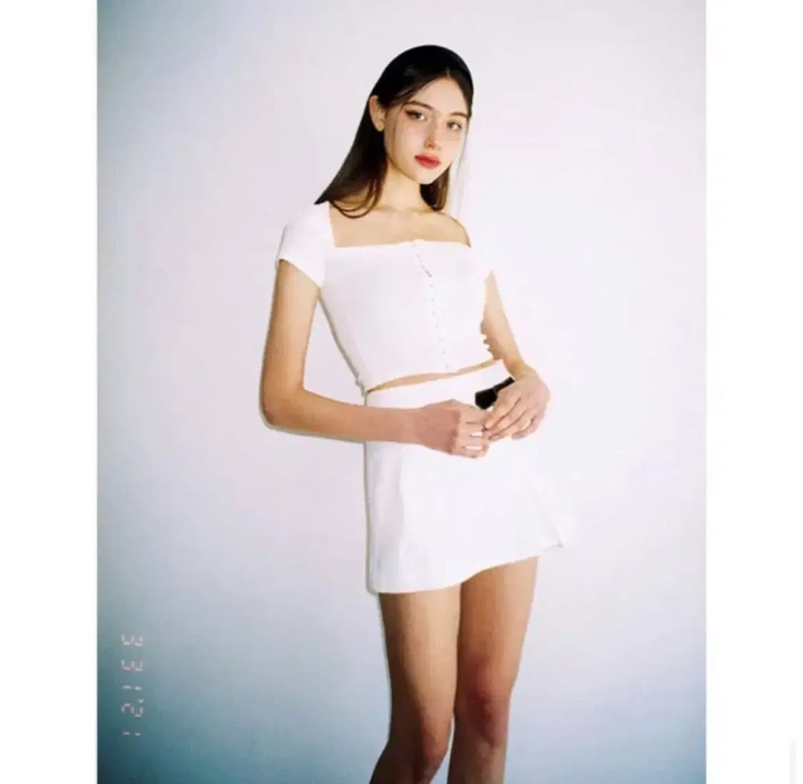 notyourose 낫유어로즈 후크 볼레로 탑 반팔 티셔츠 상품이미지1