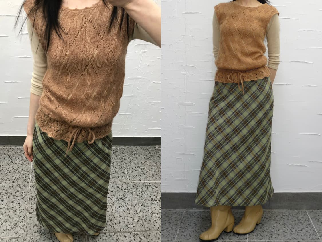 gold perl tie vest 상품이미지1