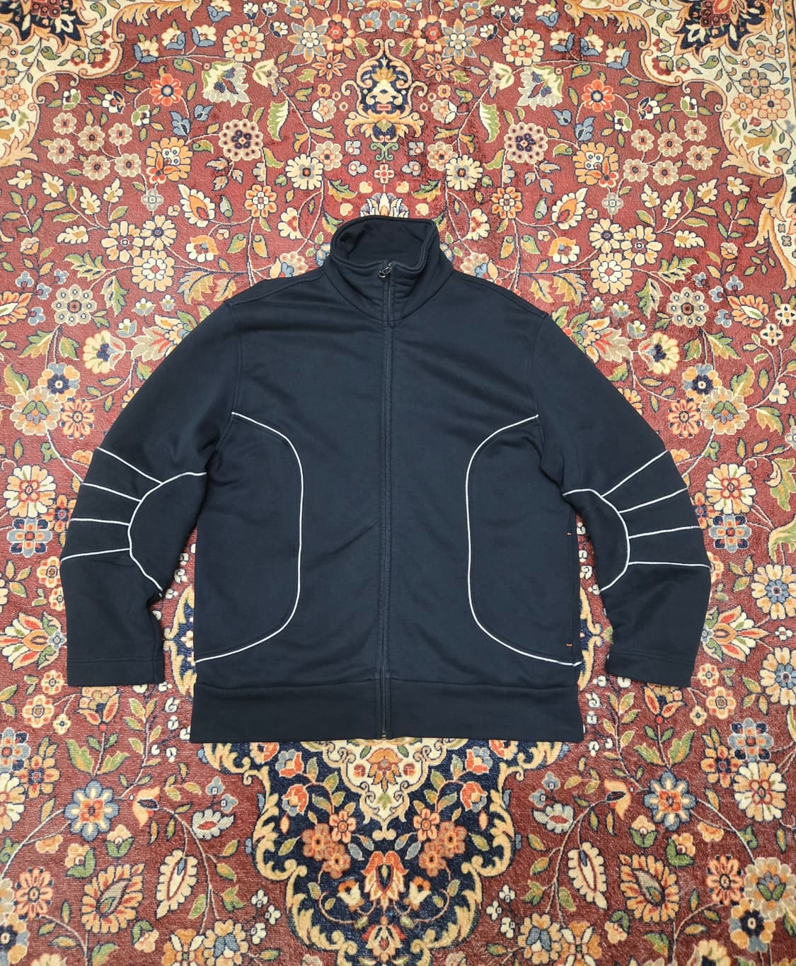 [XL] 휴고보스(HUGO BOSS) 파이핑 포인트 집업 트랙 자켓 (블 상품이미지1