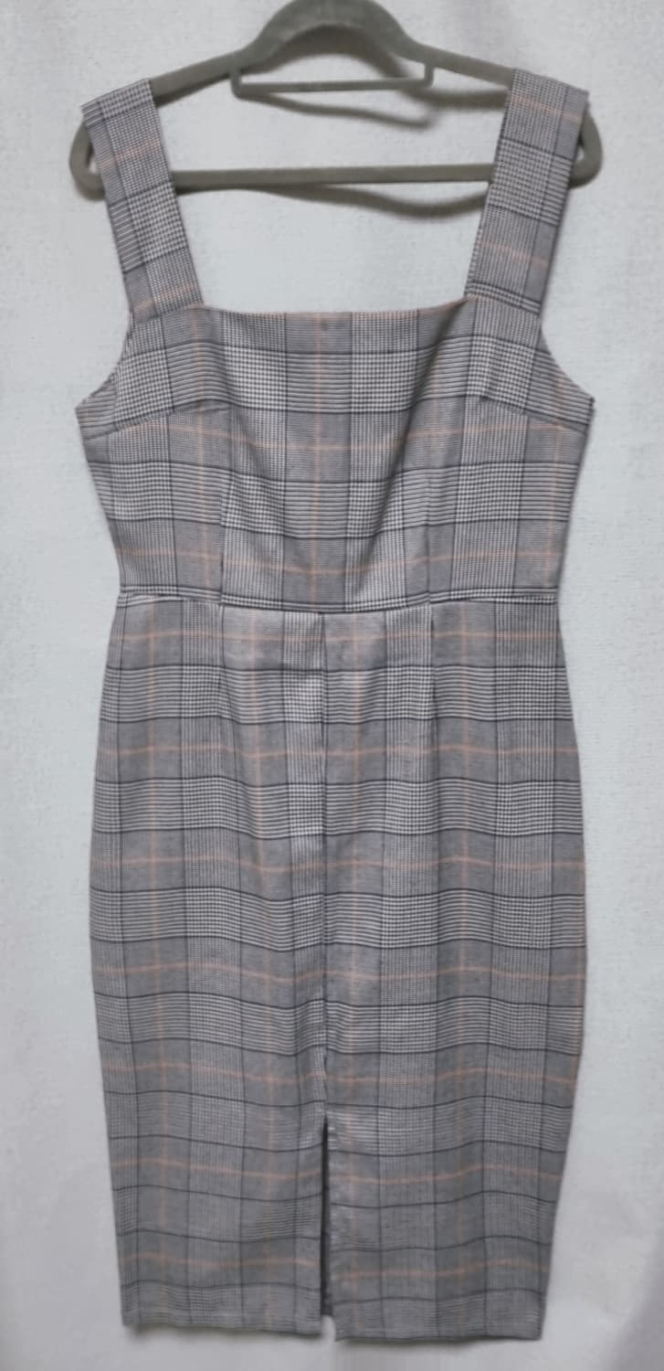 뷔스티에 체크 원피스 상품이미지2