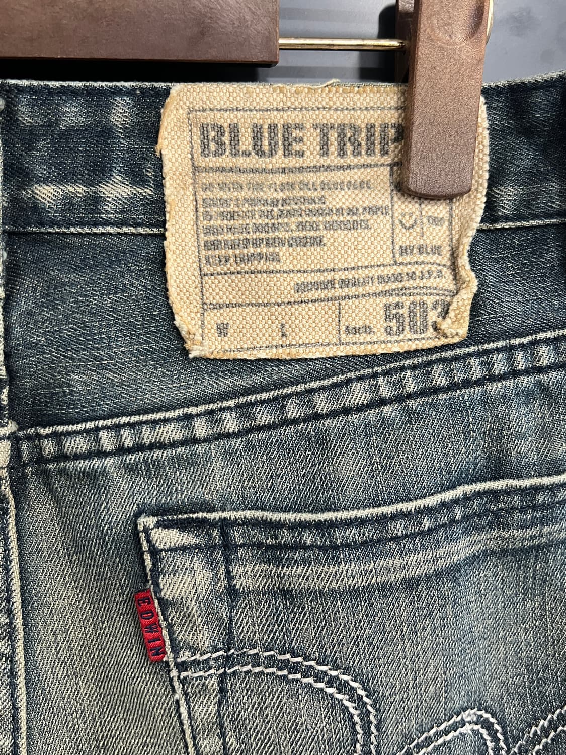 Edwin 에드윈 503 워싱 슬림핏 데님 팬츠 상품이미지3