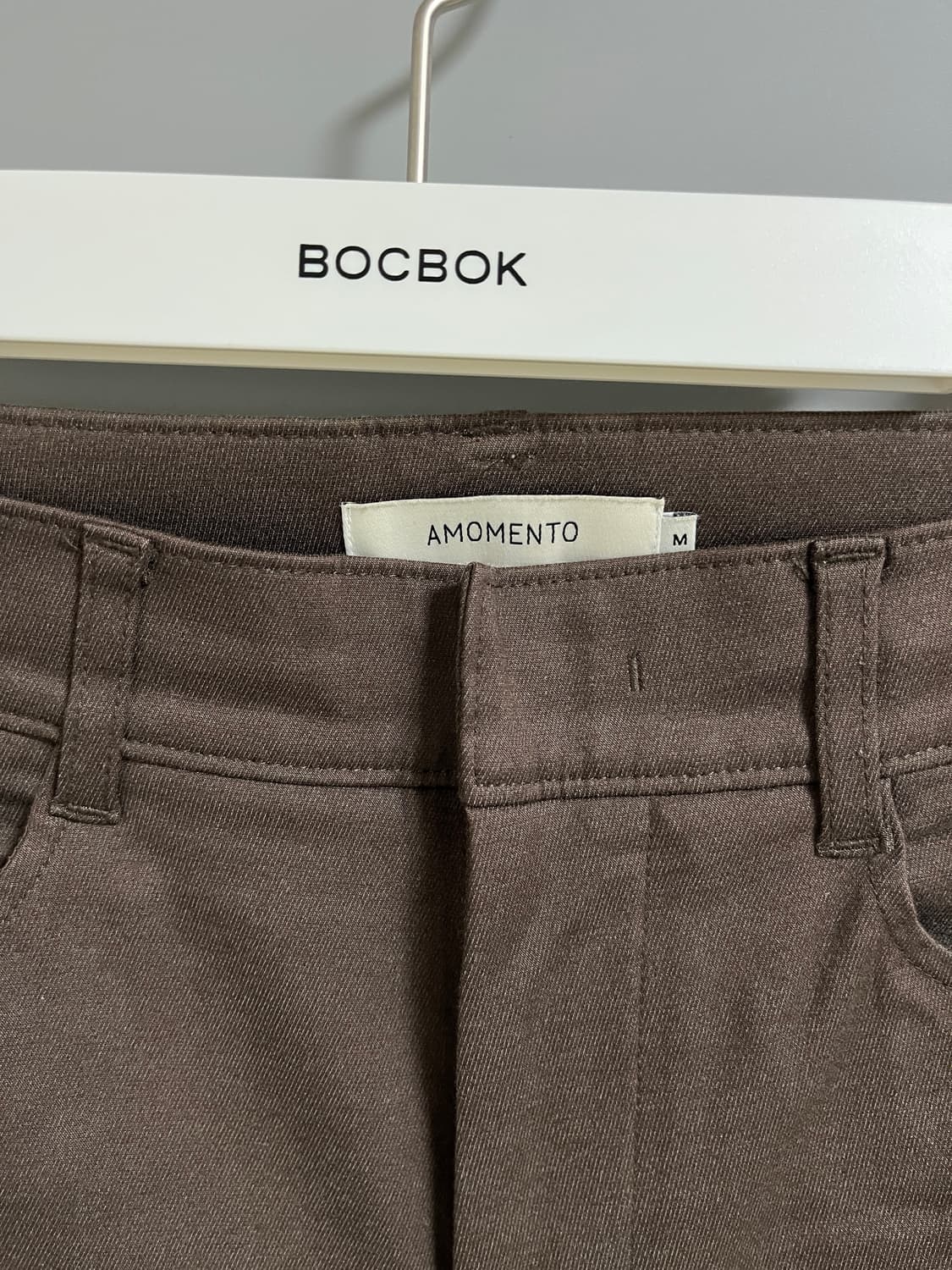 아모멘토 브라운 슬랙스 상품이미지2