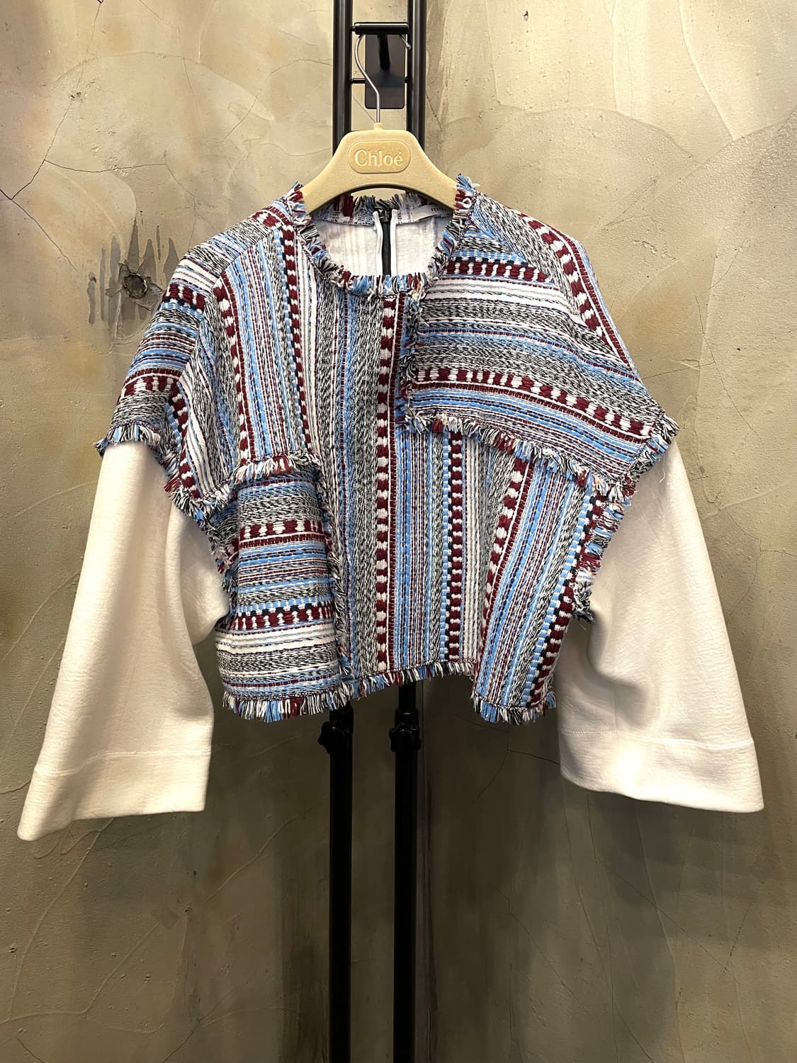 시스템 트위드 크롭 55~66 상품이미지1