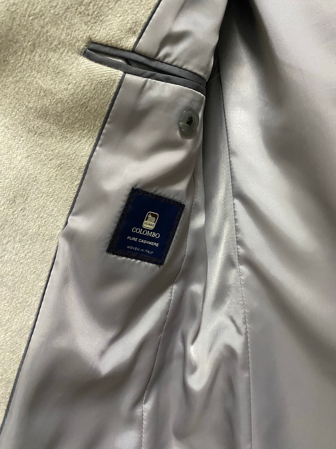 콜롬보(COLOMBO) 캐시미어 100% 아이보리 코트(95-100) 상품이미지3