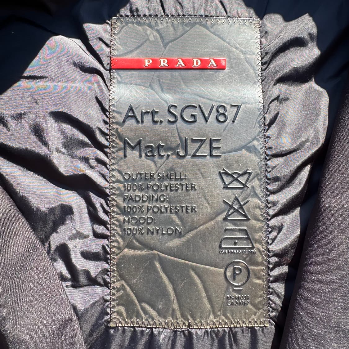 [L] Prada Sport 프라다스포츠 SGV87 나일론 자켓 상품이미지10