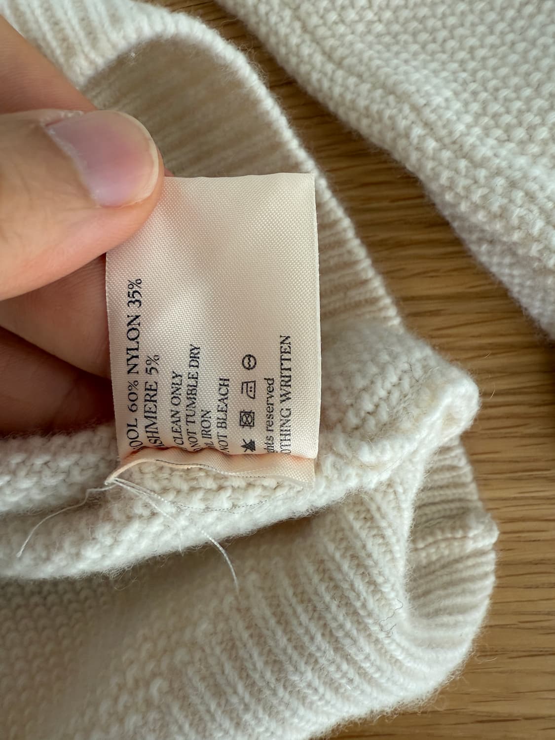 나팅리튼(NOTHING WRITTEN) 울 니트 하프집업 상품이미지7