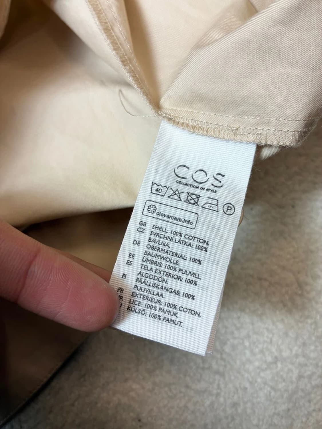 코스 COS 드레이프 코튼 미니 원피스 PN8059 상품이미지7