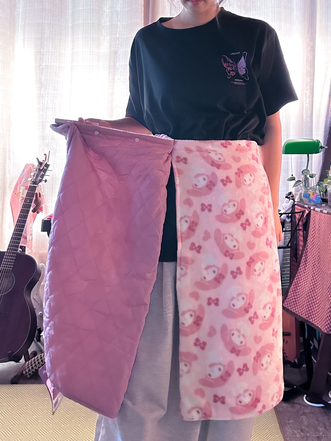 🎀헬로 키티, 마이멜로디 3way 방한 블랭킷 스커트💗 상품이미지8