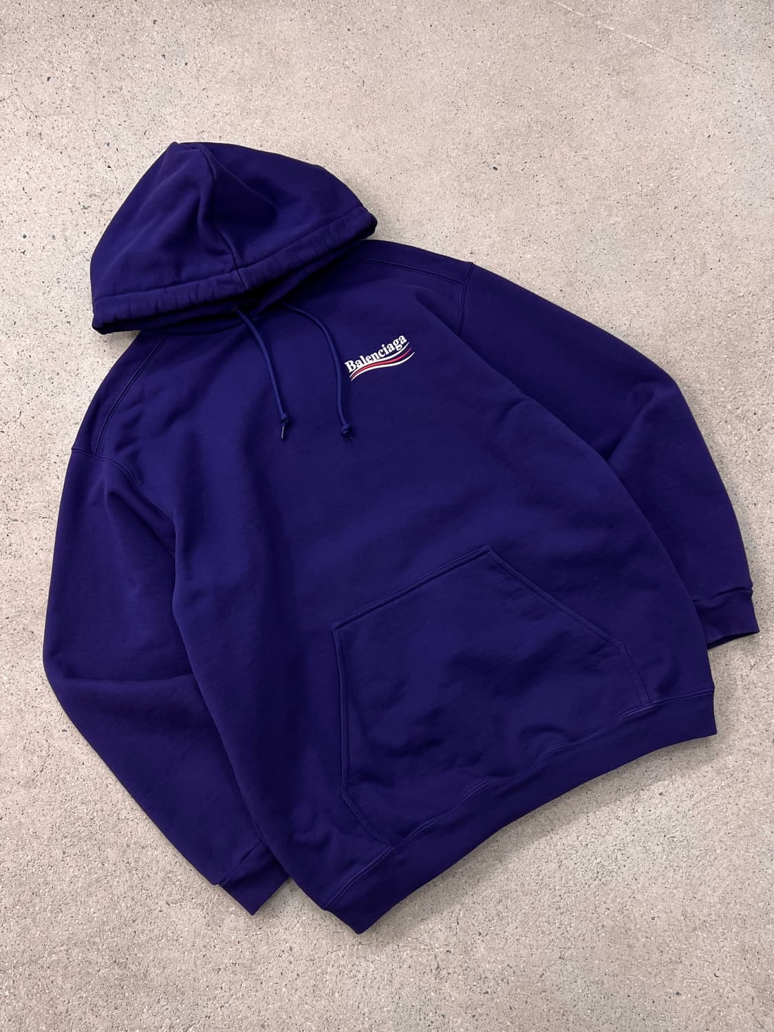 발렌시아가 웨이브로고 후드 티셔츠 상품이미지5