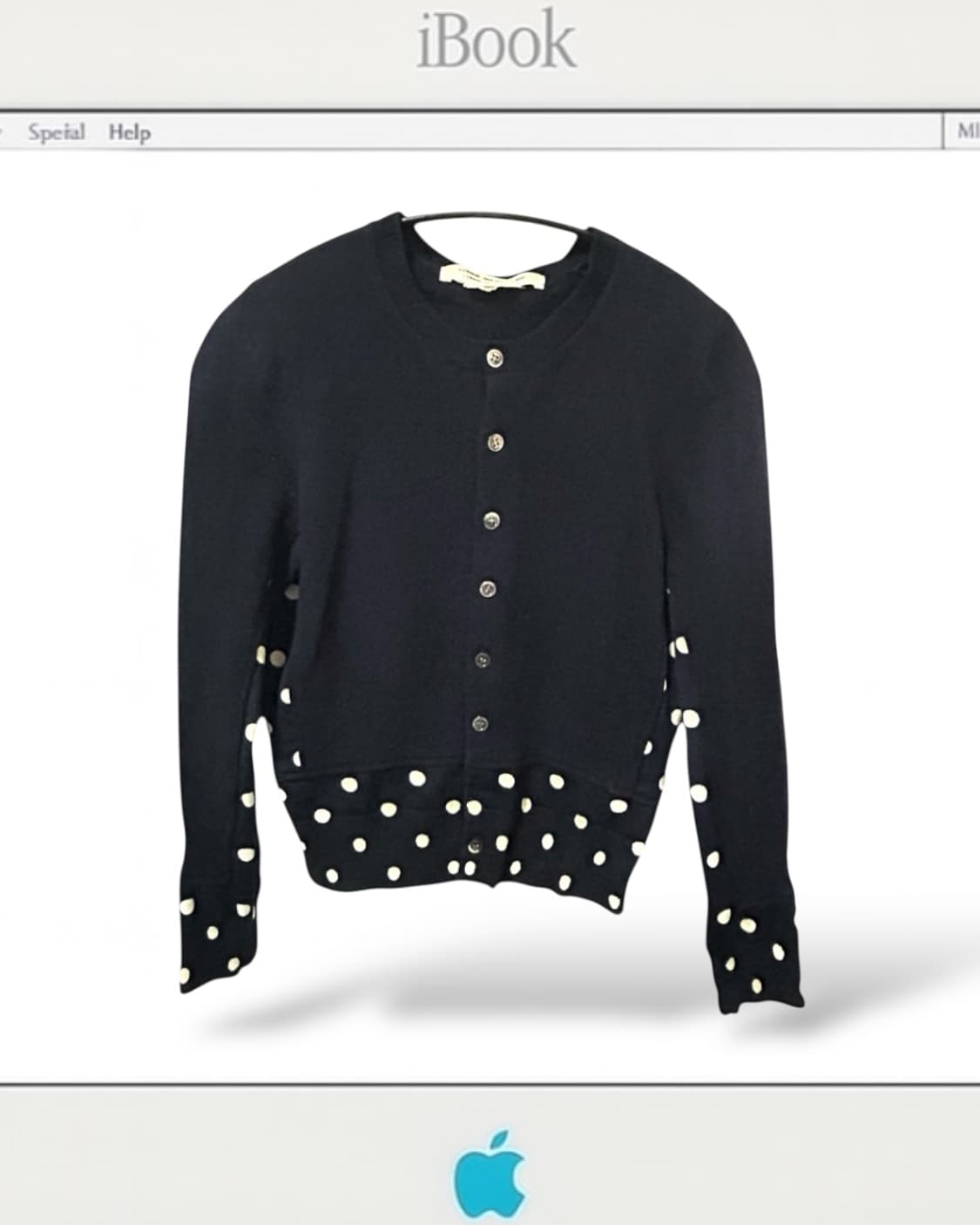 꼼데가르송 도트 도킹 가디건 (착용샷O) 상품이미지1