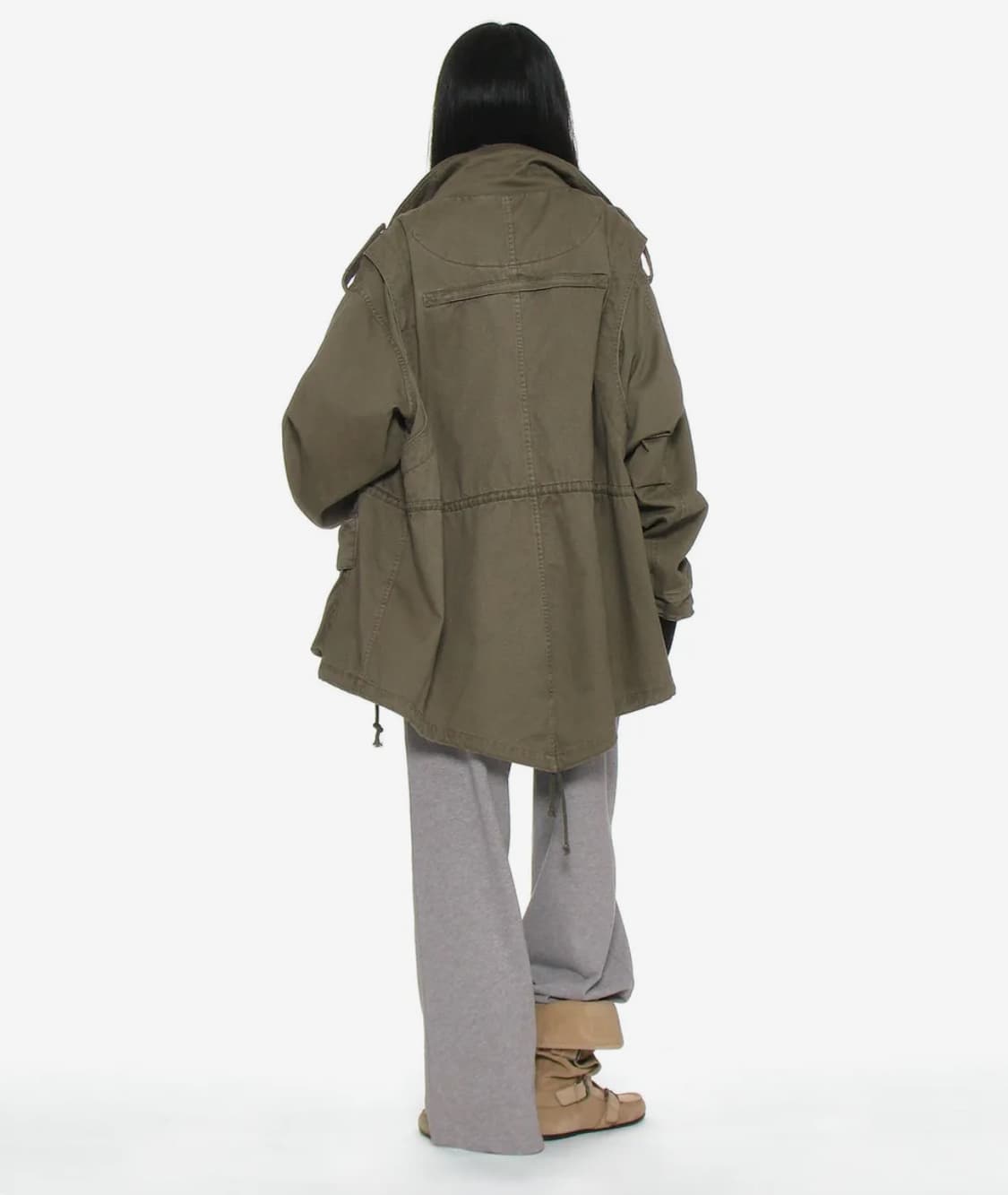 파르티멘토 우먼 FIELD JACKET_카키그린 새제품 상품이미지4