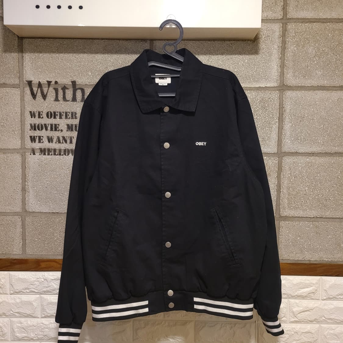 오베이 아이콘 바시티 자켓 M 상품이미지2