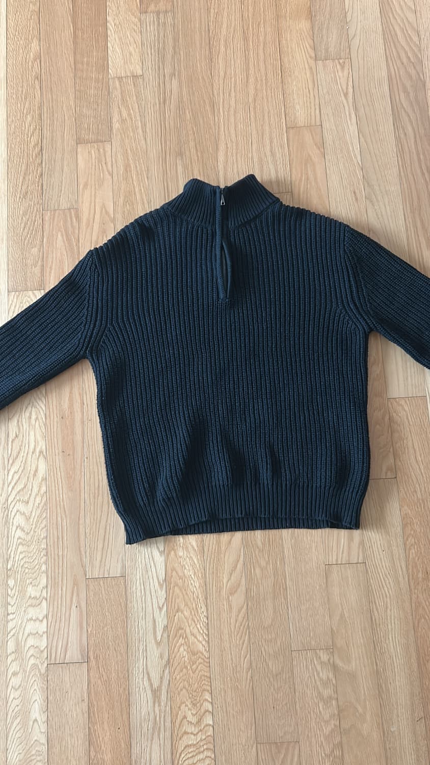 제이엘브 클래식 머슬핏 하프집업 니트 상품이미지1