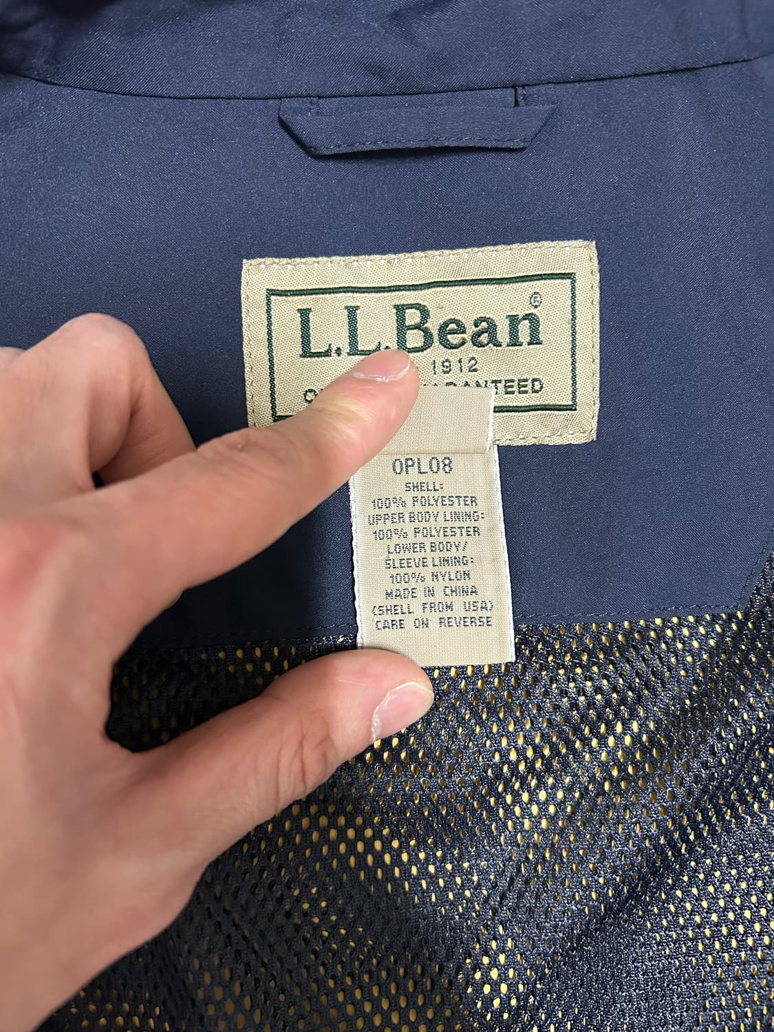 빈티지 엘엘빈 고어텍스 자켓 네이비 상품이미지7