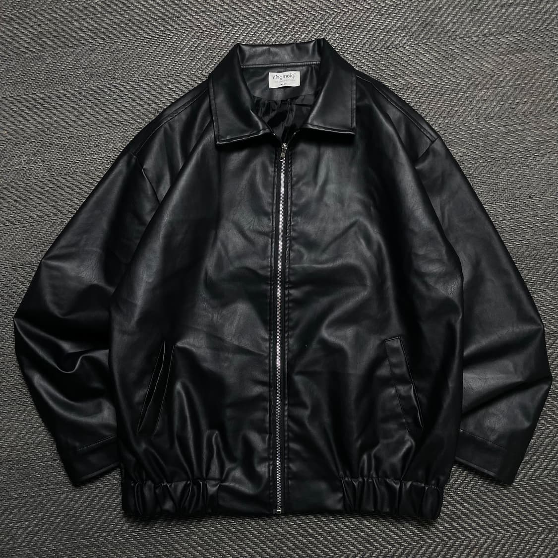 빈티지 미니멀 가죽 레더 싱글 자켓y 5317 상품이미지2