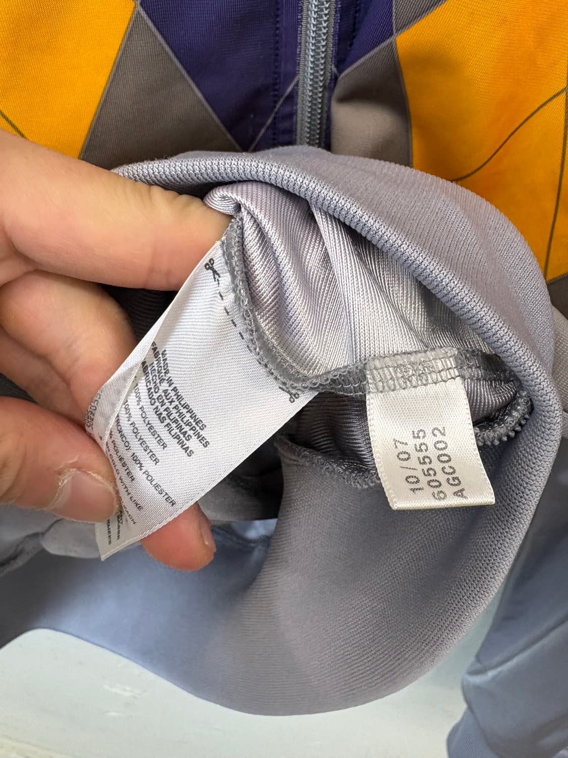 아디다스 00s 빈티지 파이어버드 희귀 아가일 트랙탑 져지 상품이미지7