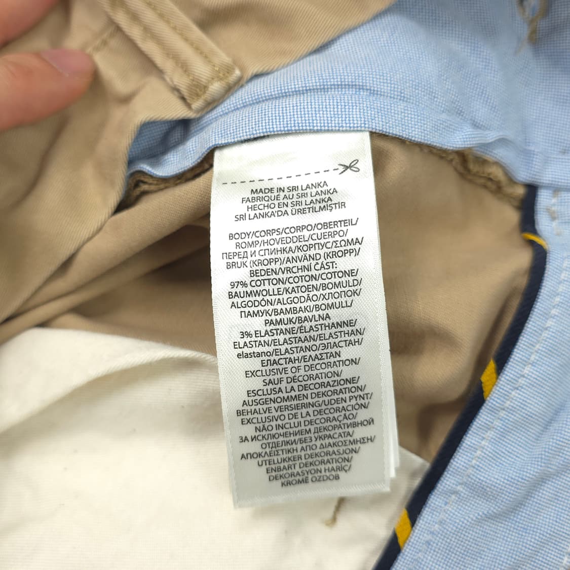 폴로 랄프로렌 올오버포니 스트레치 코튼 트윌 반바지 브라운 (36) 상품이미지5