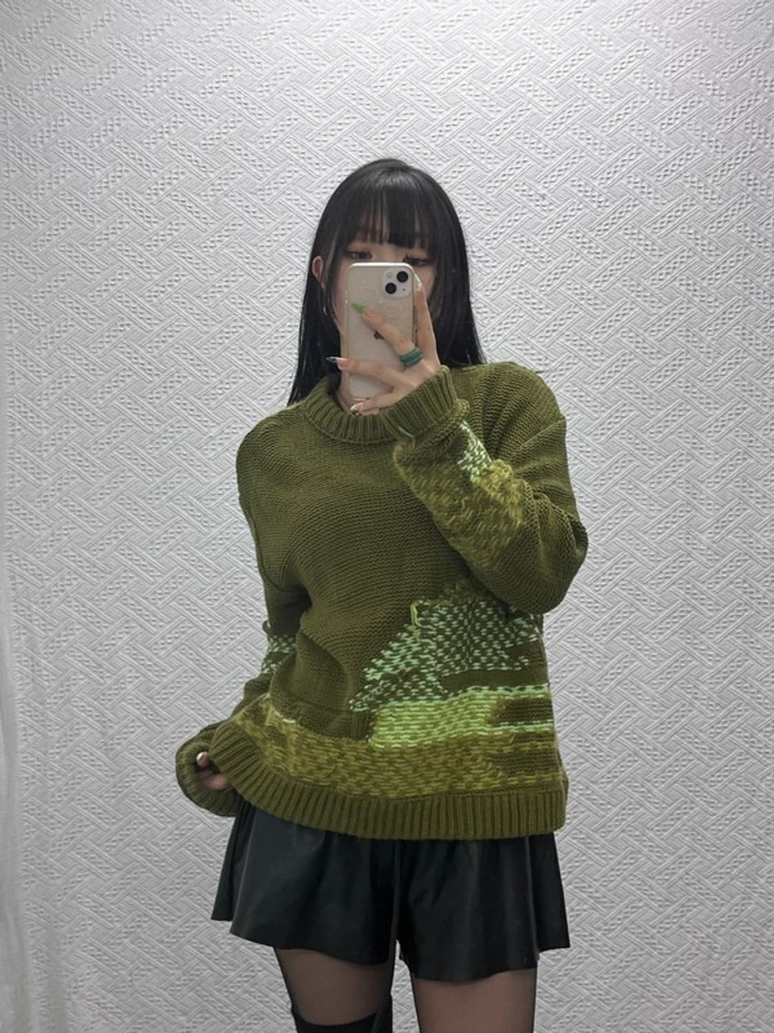 앤더슨벨 프란시스코 인사이드 아웃 뜨개 니트 M C09293 상품이미지1