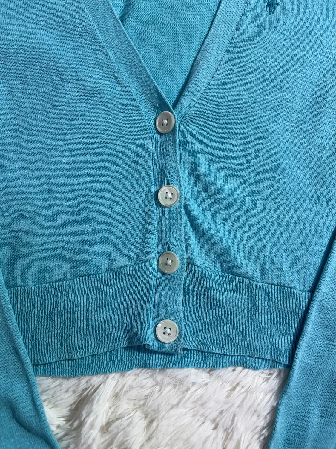 폴로 랄프로렌 파스텔블루 포니 가디건  상품이미지3