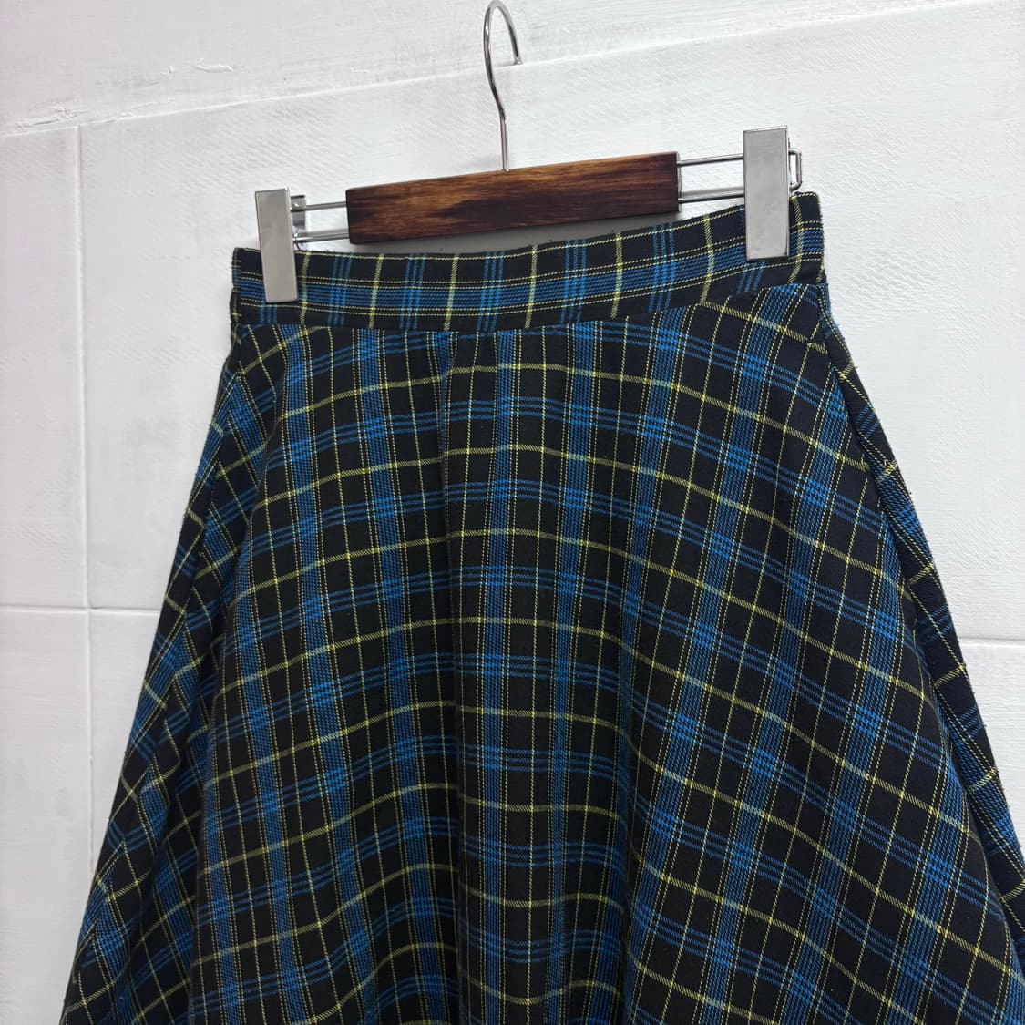 chocol raffine rode 플레어 체크 롱 스커트 (JPN) 상품이미지2