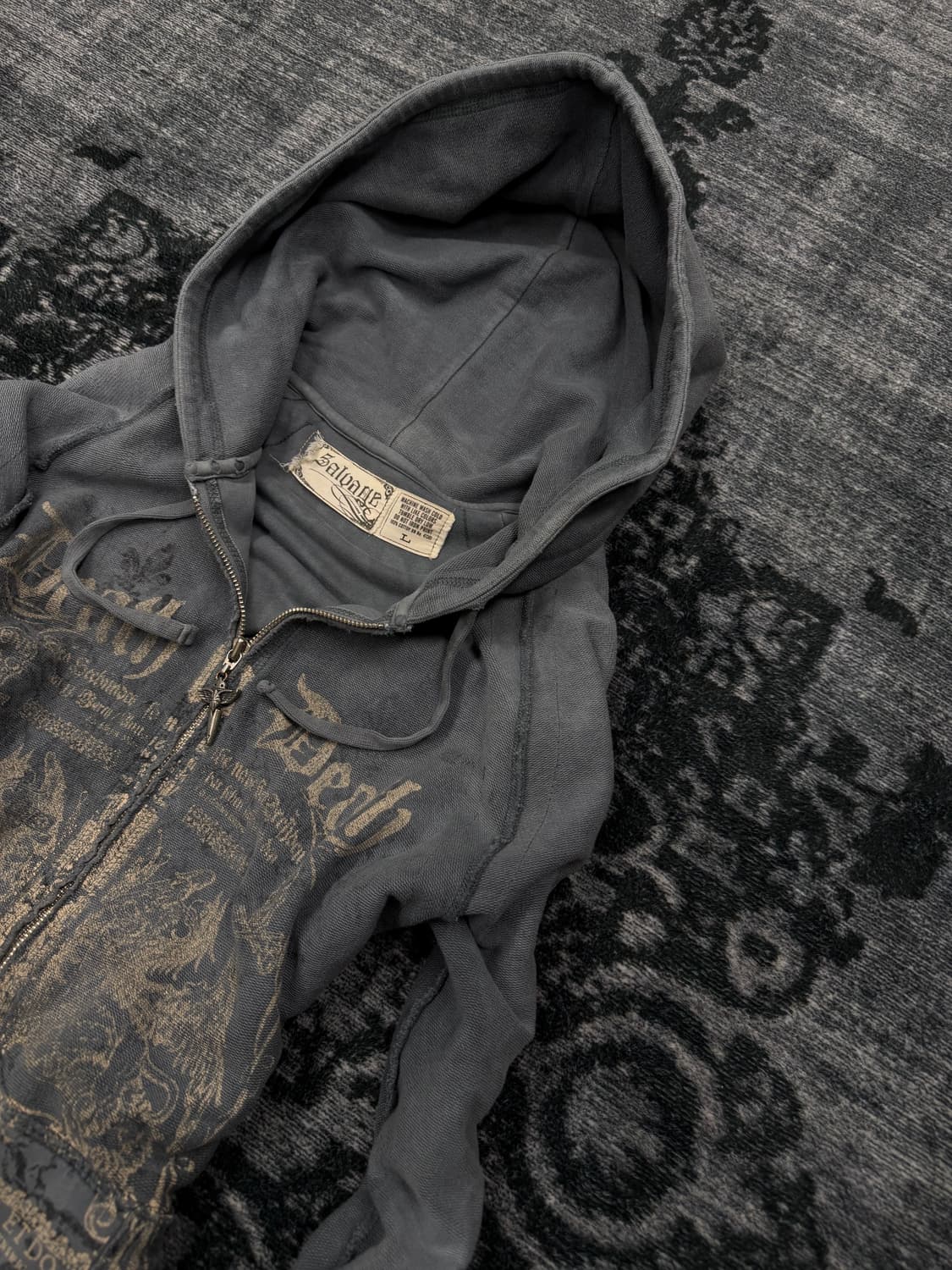 Salvage 00s y2k death to death hoodie 상품이미지3