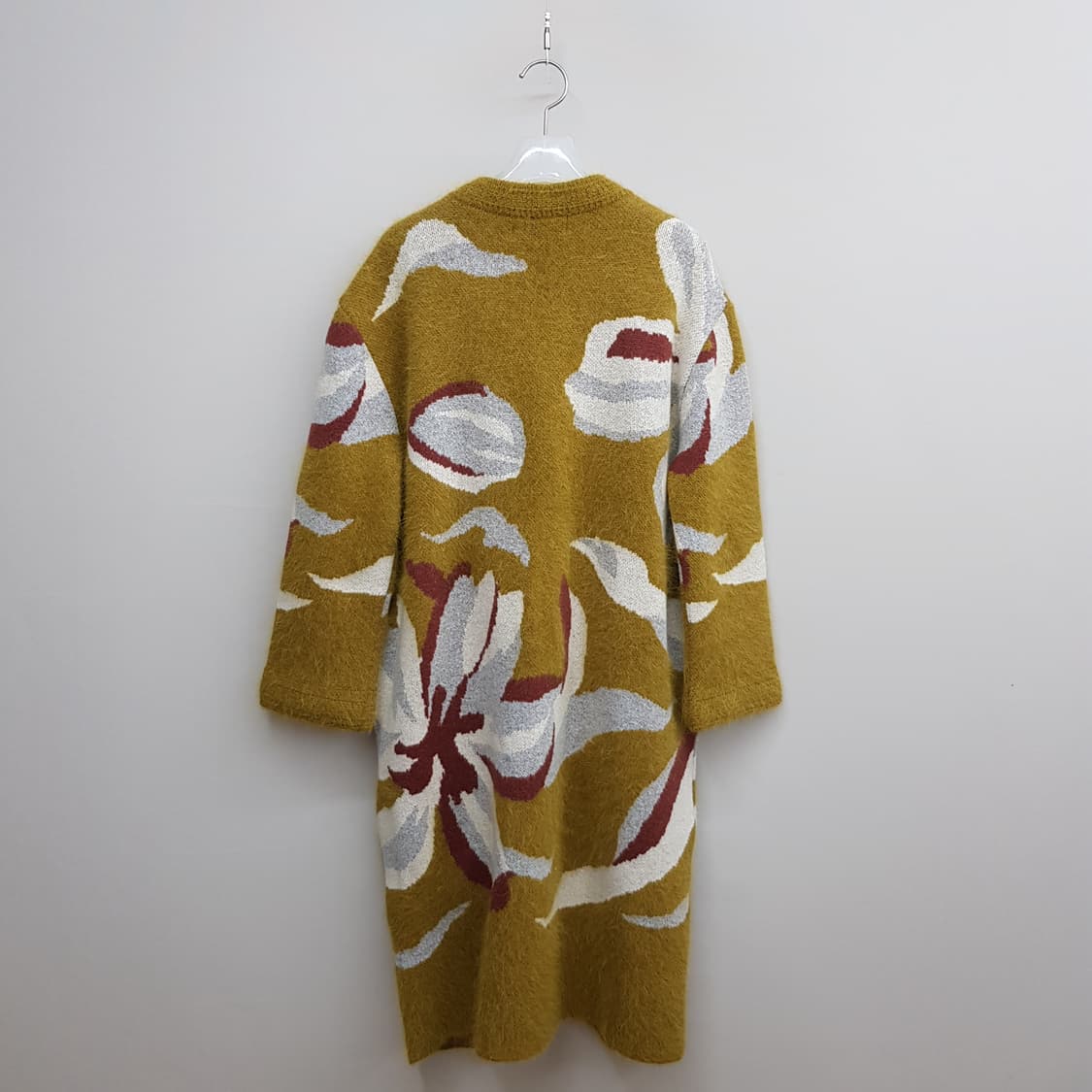 기비 앙고라 믹스 플라워 니트 롱 가디건  85사이즈 상품이미지5