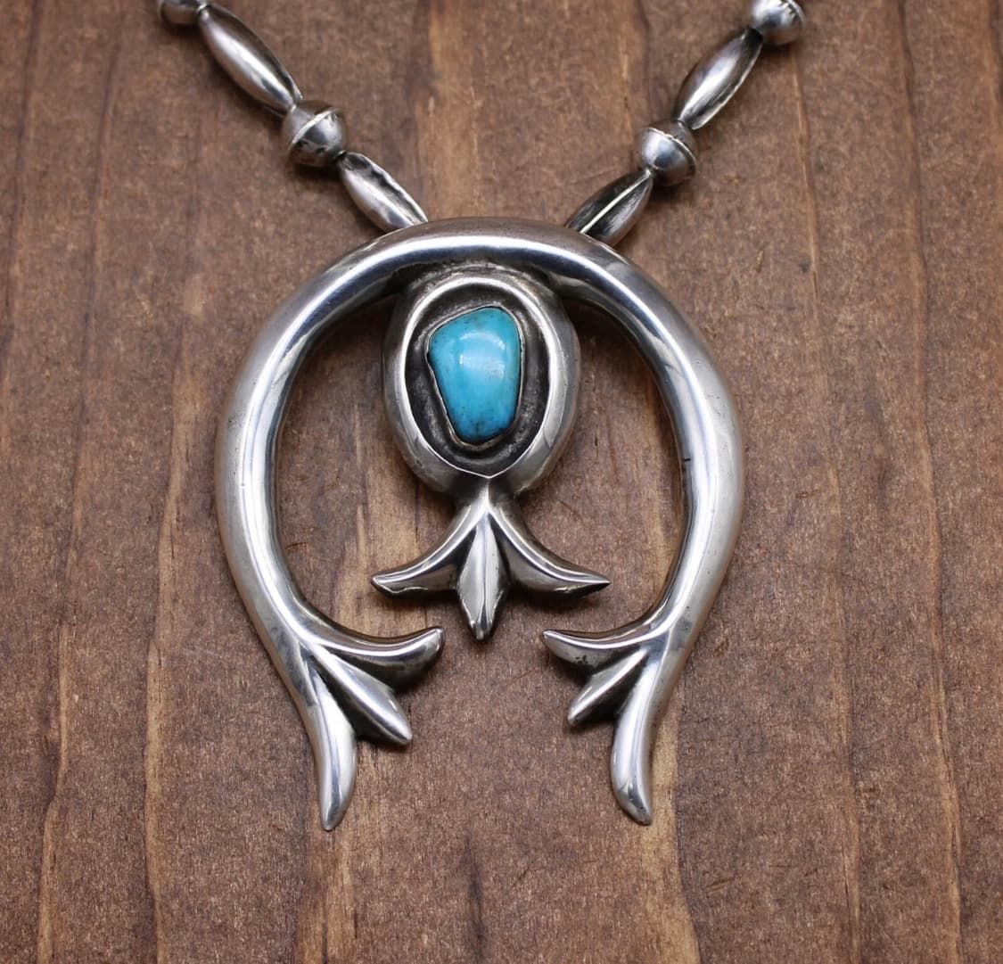 1900s 빈티지 네이티브아메리칸 나바호 나자 실버 목걸이 상품이미지1