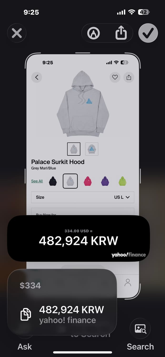 팔라스 [정품] 서킷 (시세 48만) 후드티 로고 스웻셔츠 L(105) 상품이미지2