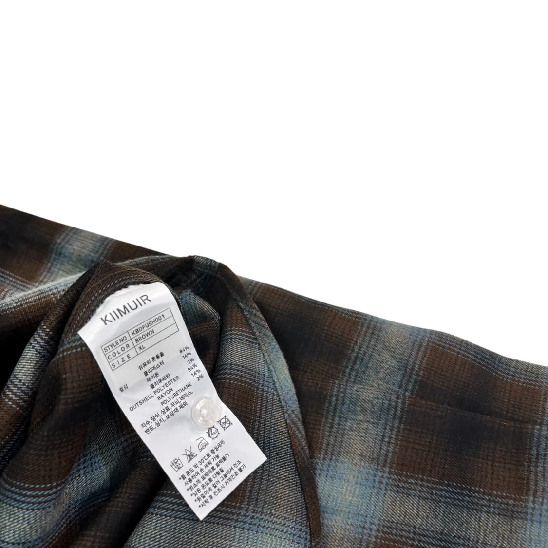 키뮤어 플란넬 체크 셔츠 상품이미지4