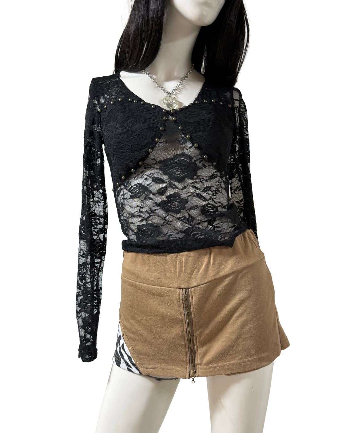 갸루st 지브라 스커트 상품이미지2