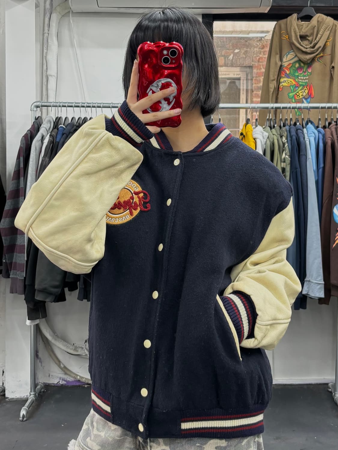 Tipicosi 레더암 바시티 자켓 상품이미지4