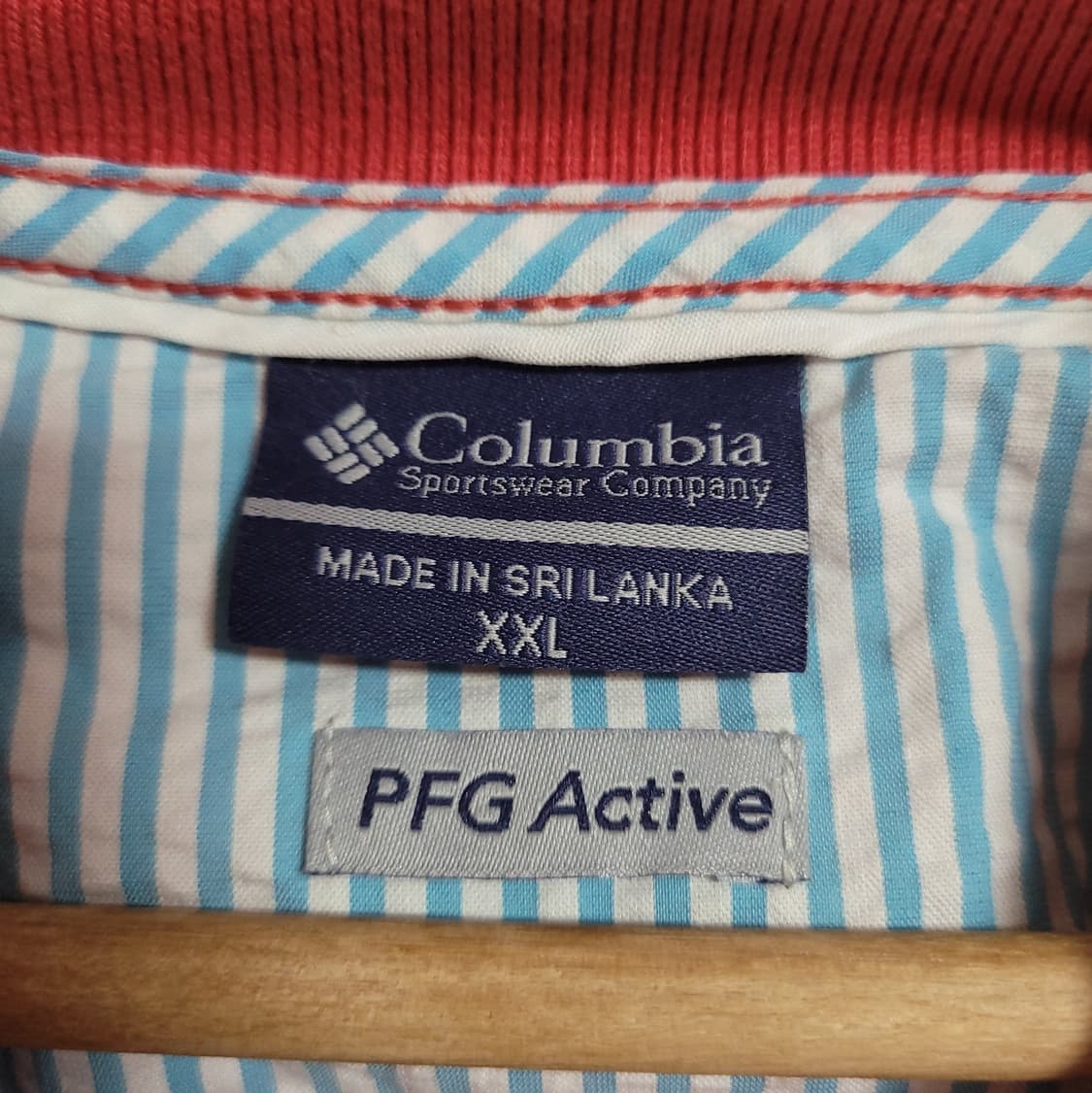 (XXL) COLUMBIA 컬럼비아 연핑크 반팔 카라 티셔츠 PFG 상품이미지2