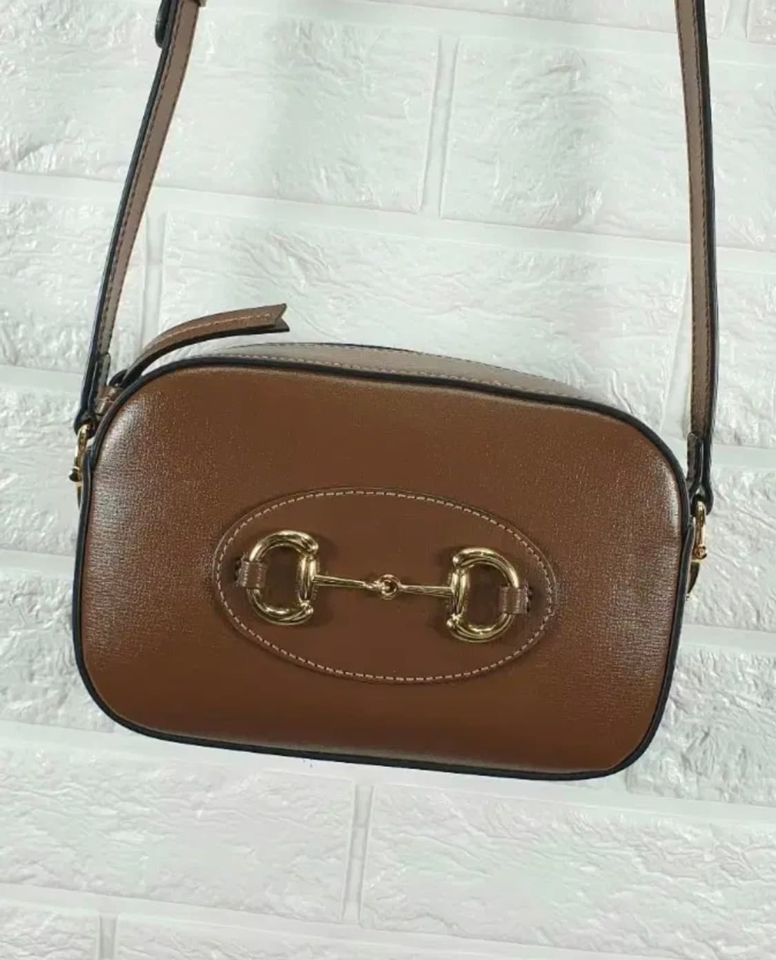 [정품]구찌 홀스빗 1955 스몰 카메라백 브라운 상품이미지7