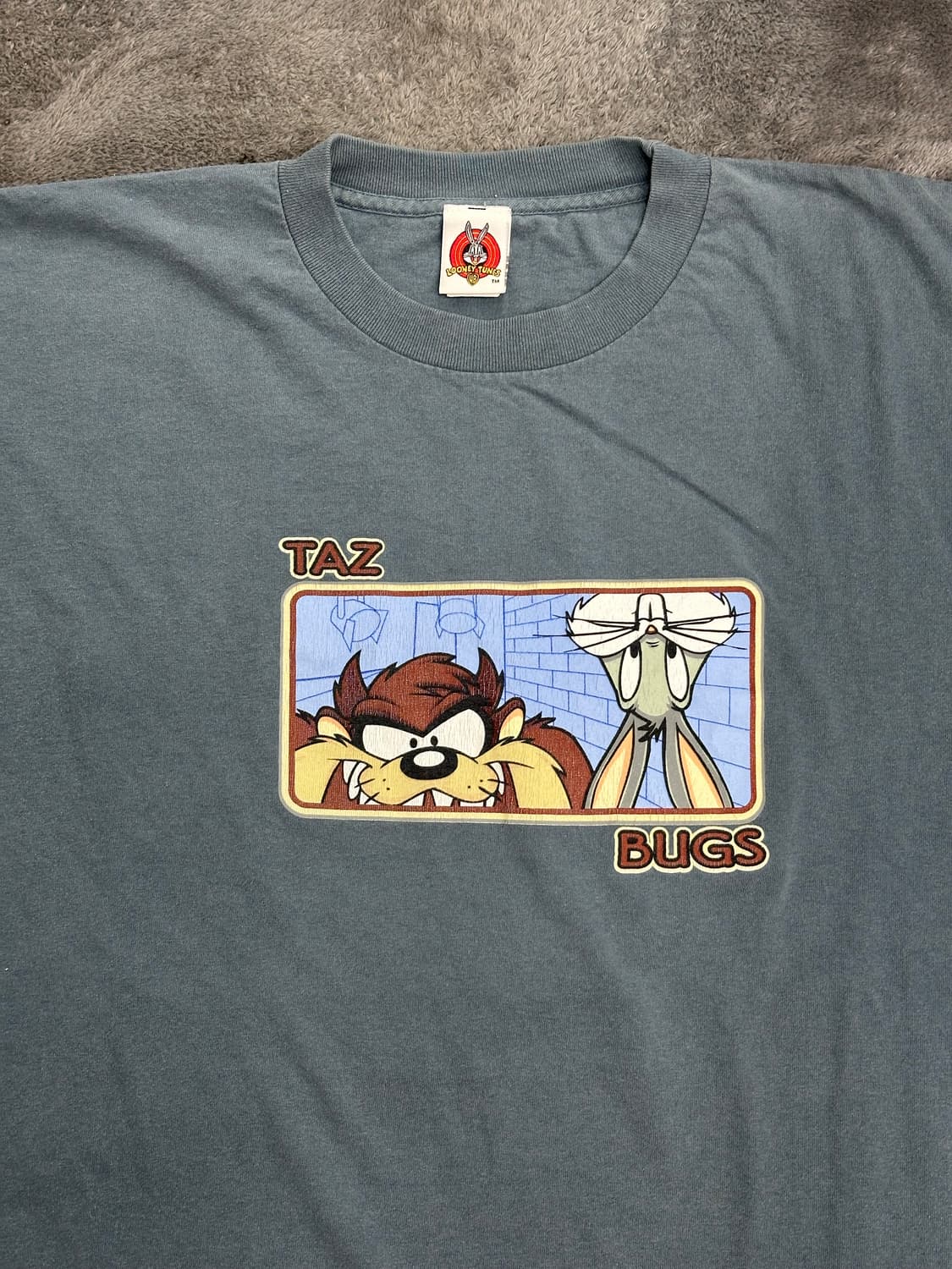 1998' Taz & Bugs 카툰 티셔츠 XL 상품이미지3