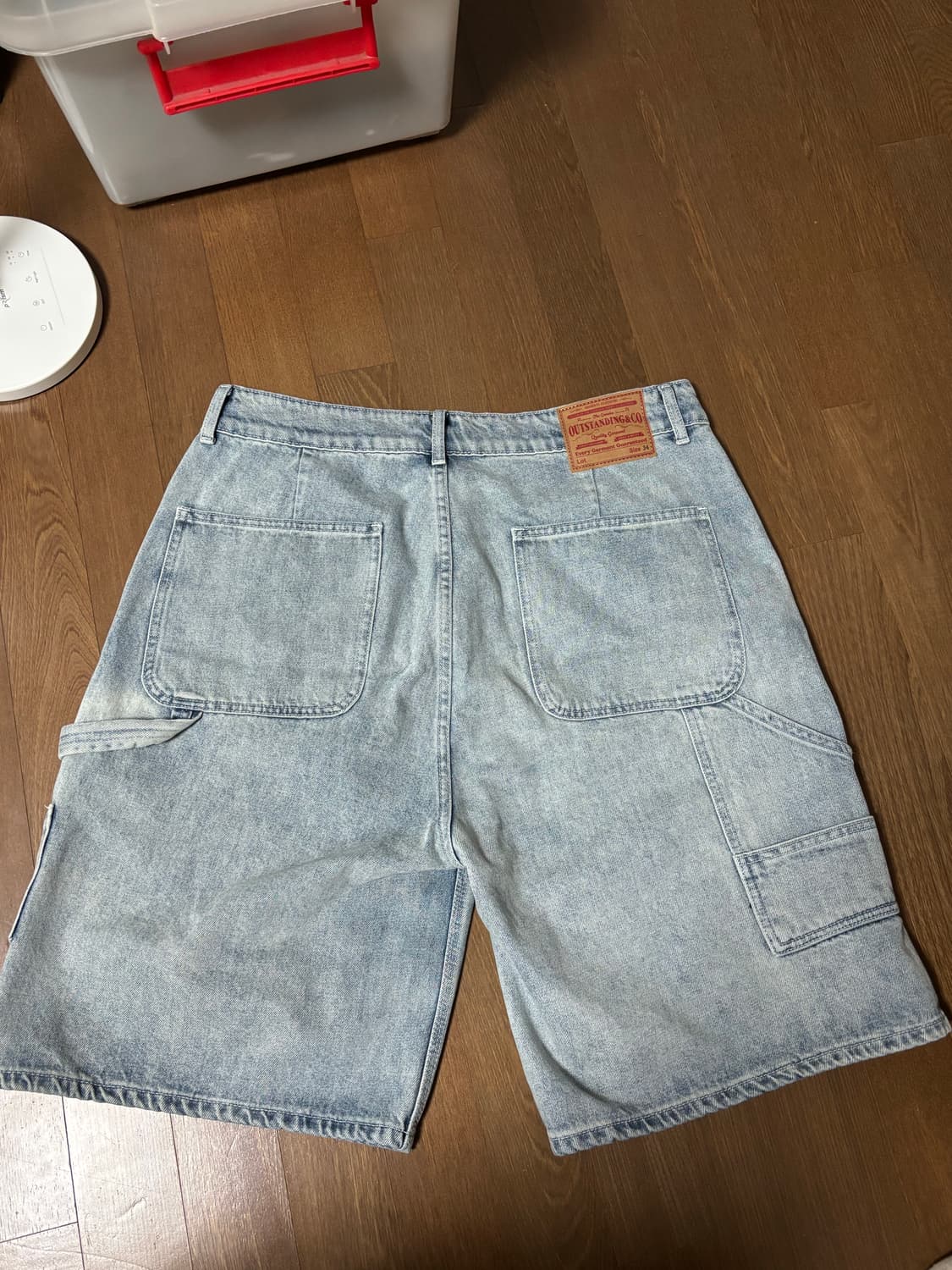 아웃스탠딩 카펜터 데님 버뮤다 팬츠 L 상품이미지3