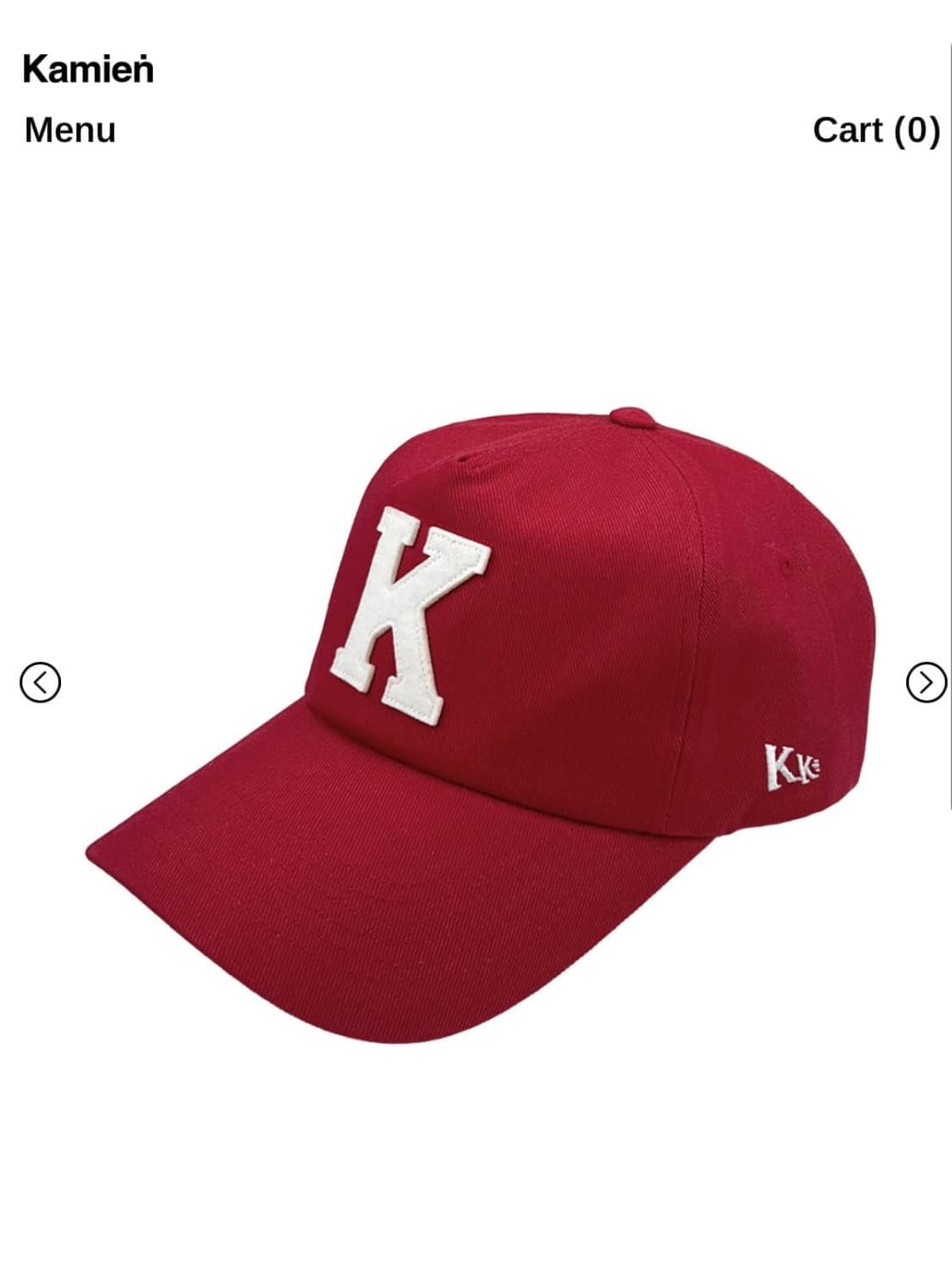 (새상품) 카미엔 x 코인서울 볼캡 레드 상품이미지1