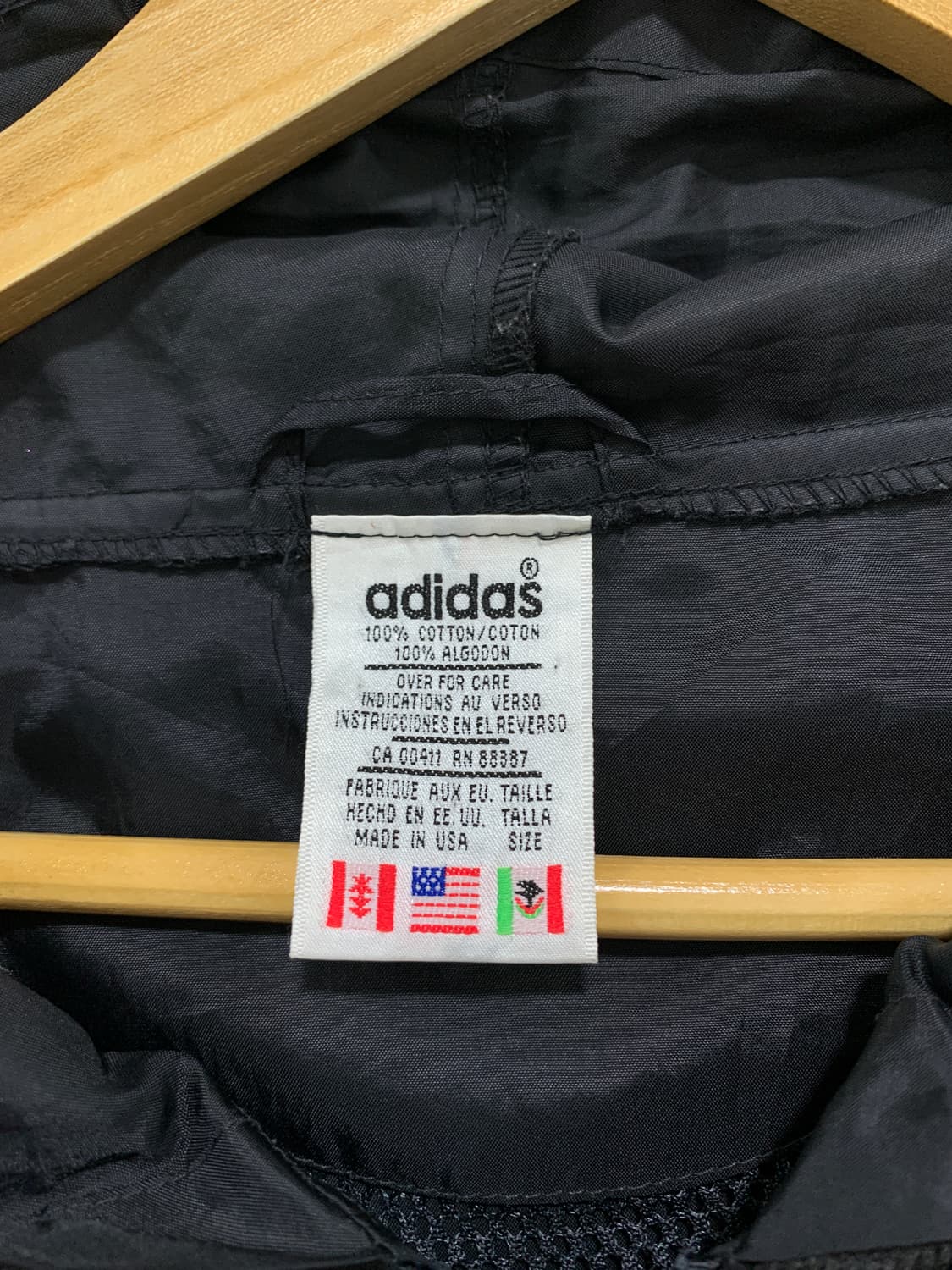 (빈티지)Adidas 아디다스 올드스쿨 삼선 후드 윈드브레이커 상품이미지3