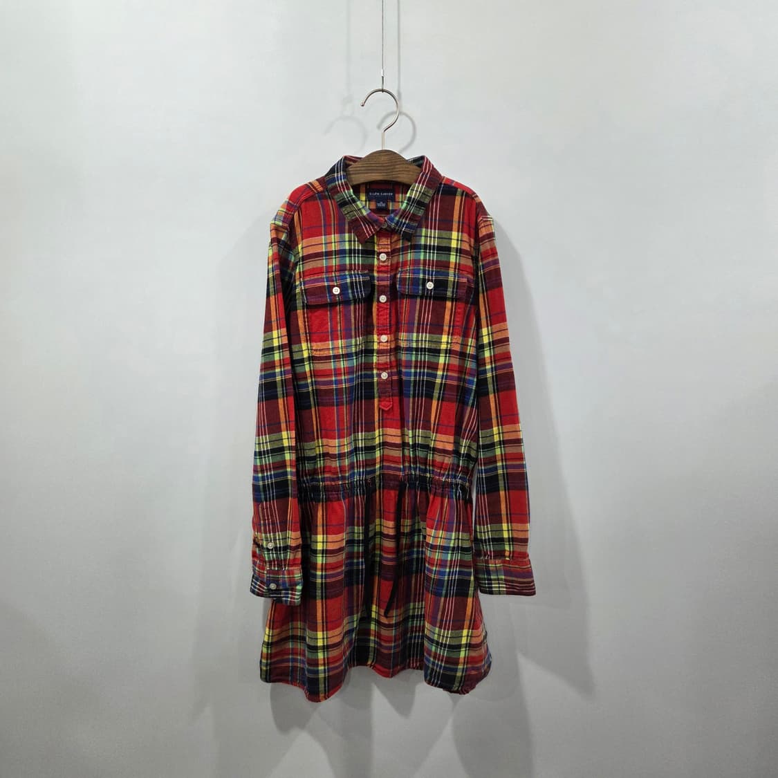 폴로랄프로렌 걸즈 멀티포켓 체크셔츠 원피스 14 상품이미지1