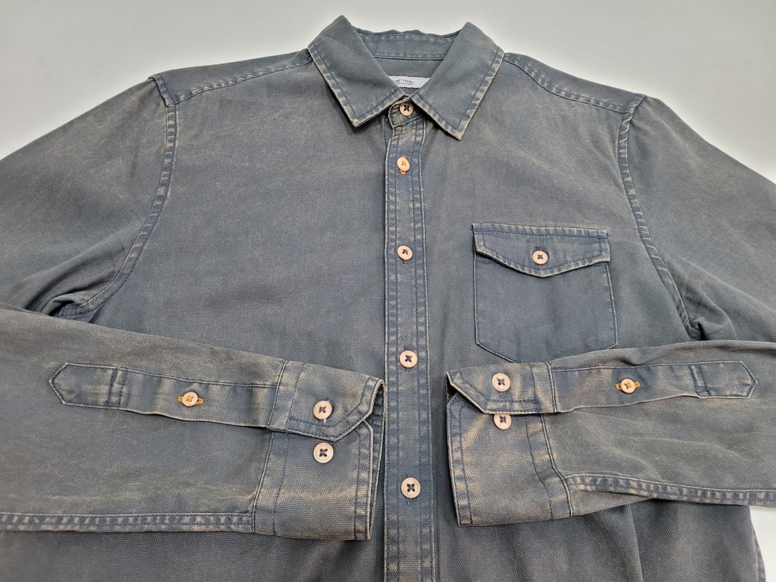 Series 시리즈 가먼트다잉 네츄럴 워싱 셔츠 / 남 95 BL
 상품이미지3