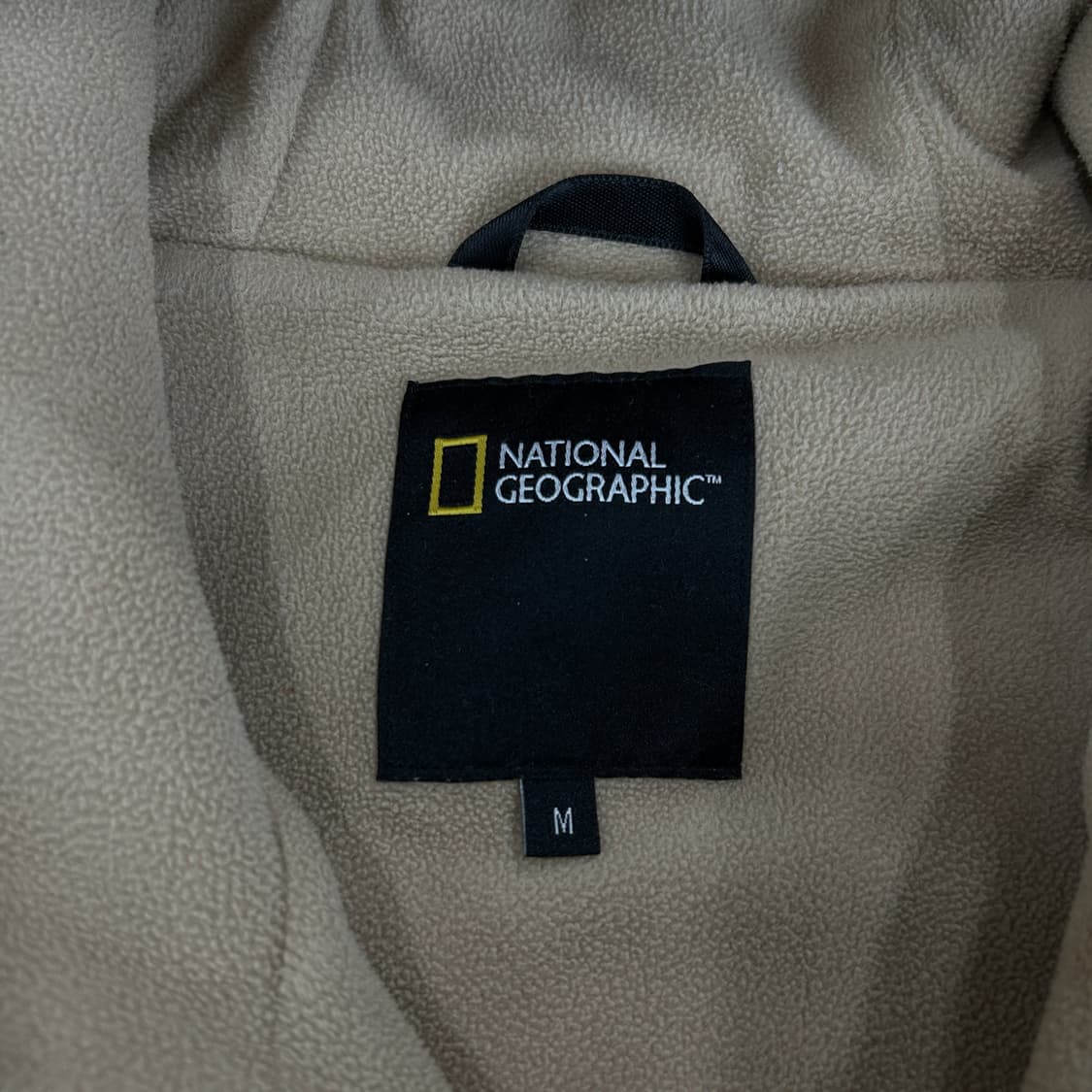 내셔널지오그래픽 뽀글이 후드집업 베이지 m 상품이미지2