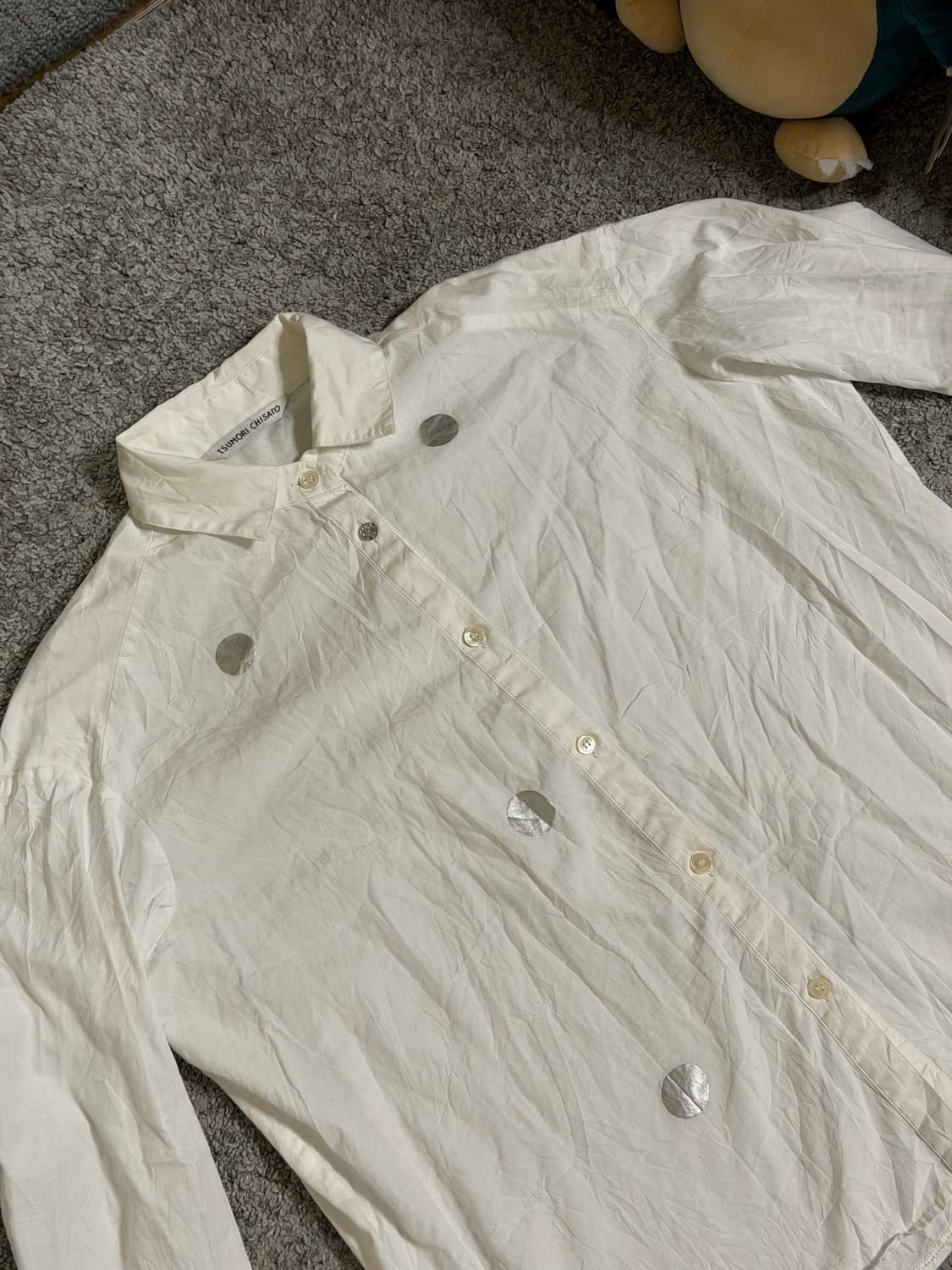 츠모리 치사토 도트 블라우스 셔츠 상품이미지5