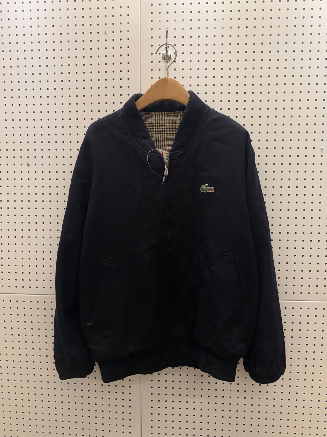 라코스테 레트로 글랜체크 양면 해링턴 자켓 U297 상품이미지5