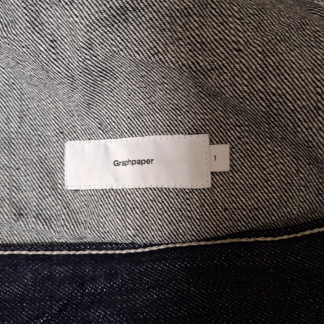 [1] 그라프페이퍼 셀비지 데님 트러커 자켓 인디고리지드 상품이미지4