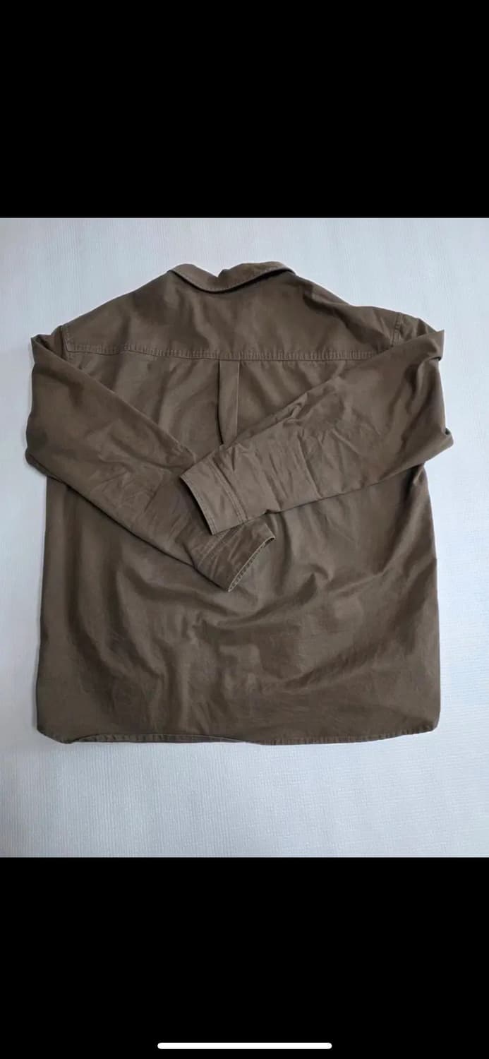 세터 콘트라스트 스티치 다이드 코튼 셔츠L 상품이미지4