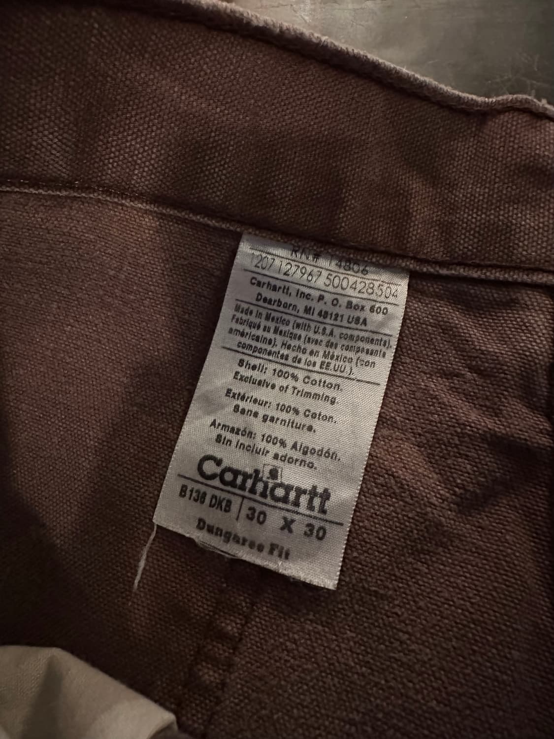 00s 빈티지 칼하트 DKB 캔버스 더블니 워크 팬츠 상품이미지8