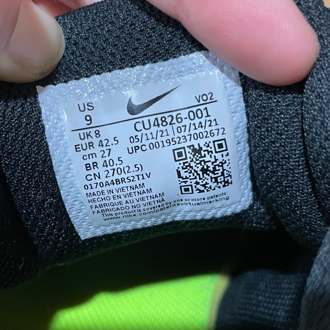 나이키 에어맥스AP 트리플 블랙 운동화 270 상품이미지9