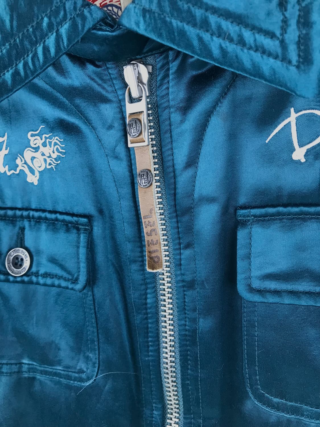 디젤 블루종 자켓 스윙탑폴리쉘 diesel 빈티지 희귀 대대장 점퍼 집업 상품이미지8