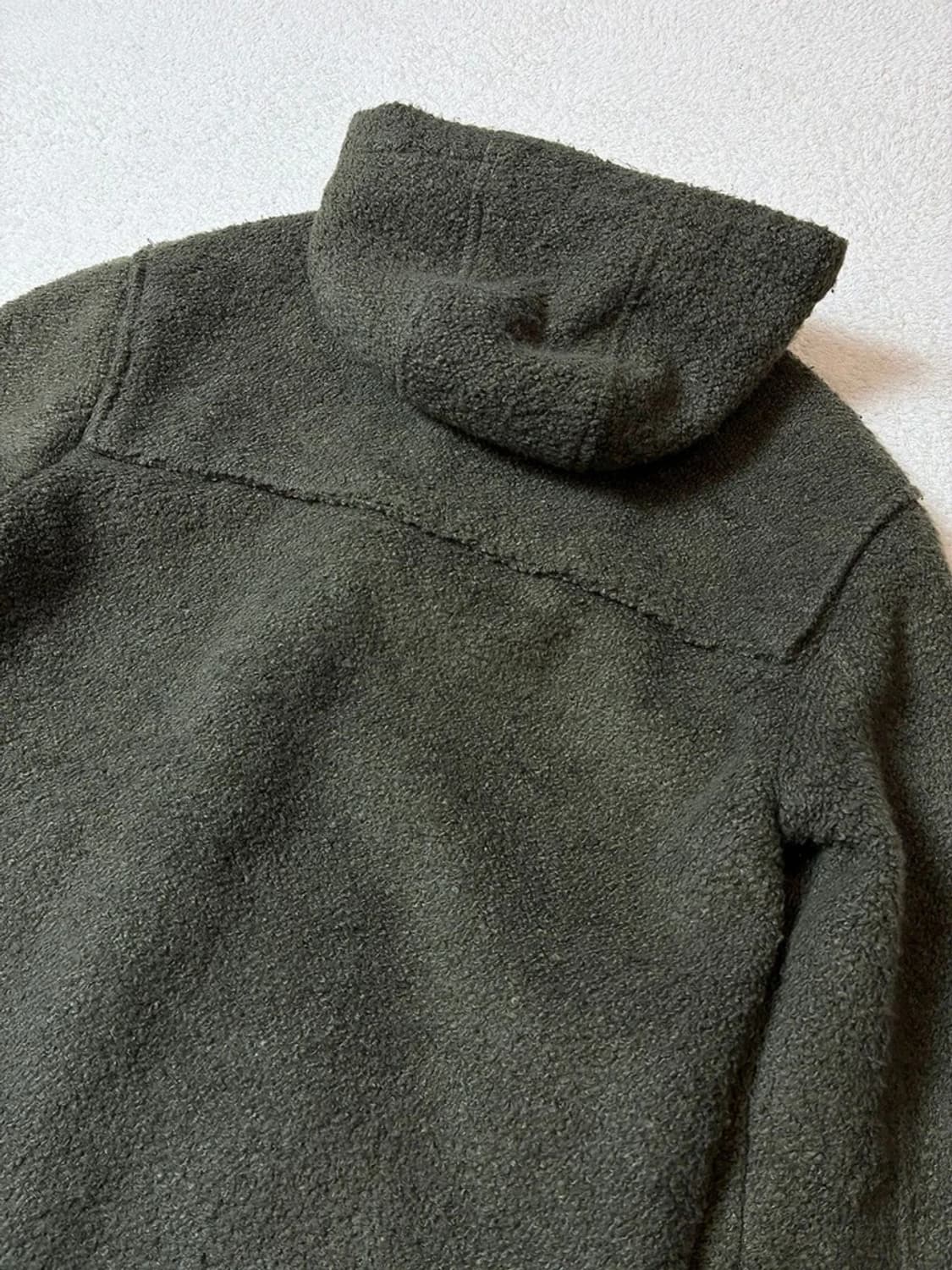 MO WOMAN 체크 패턴 더플 후디 코트 PN7292 상품이미지4